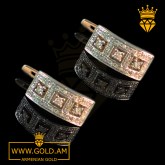 Buy 14k gold earrings for women armenian gold fashion jewelry где купить золотые серьги с драгоценными камнями недорого Серьги из золота (8)